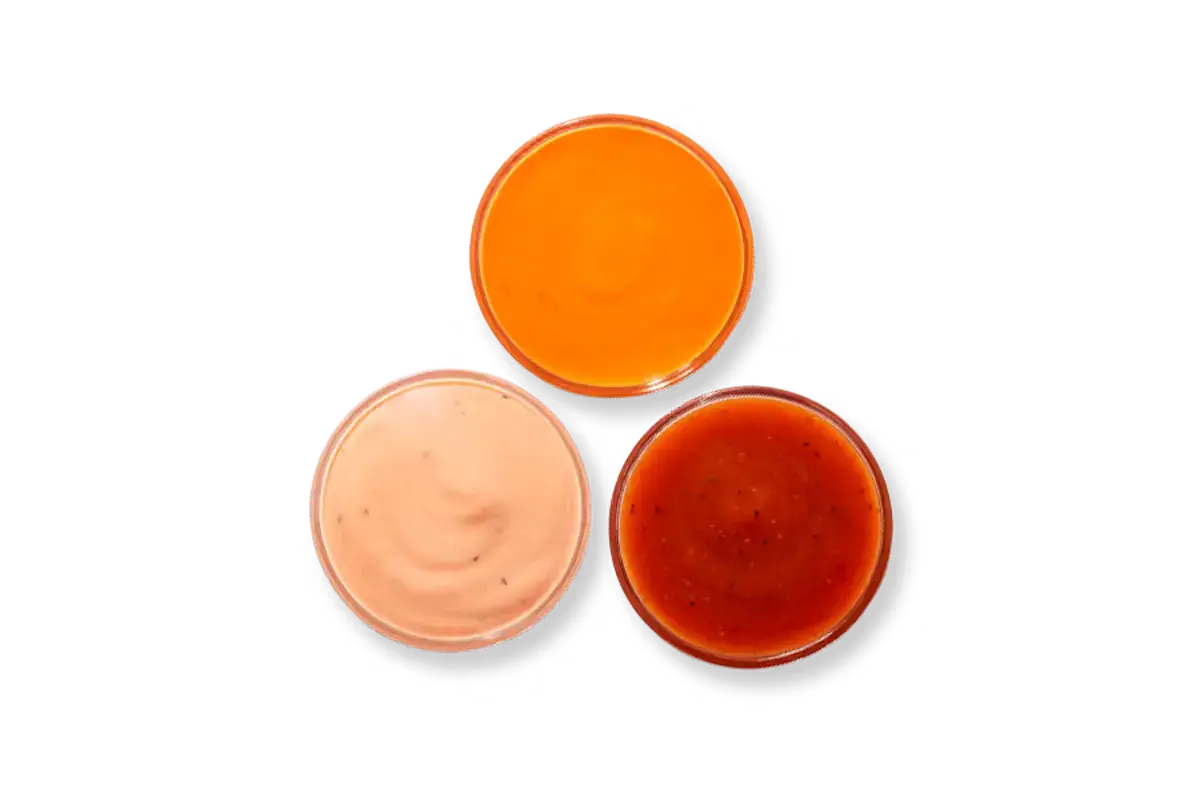 "8-ounce container of dipping sauce"