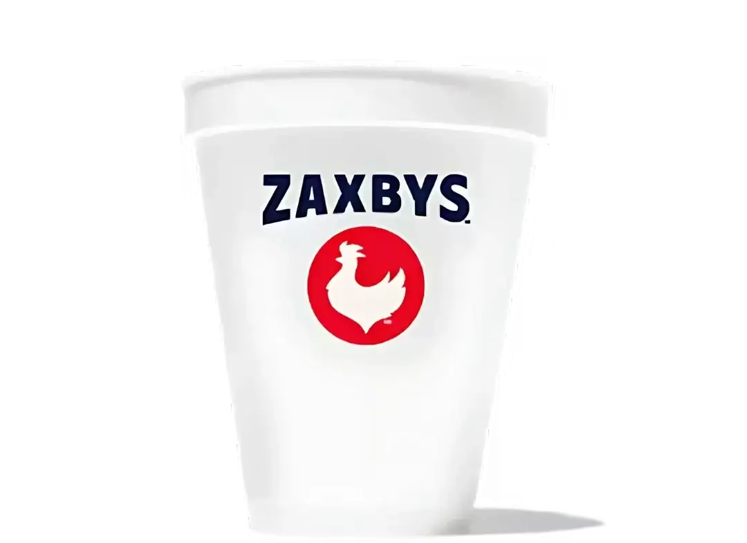 Small-sized cup of kids beverage from Zaxby's children's menu